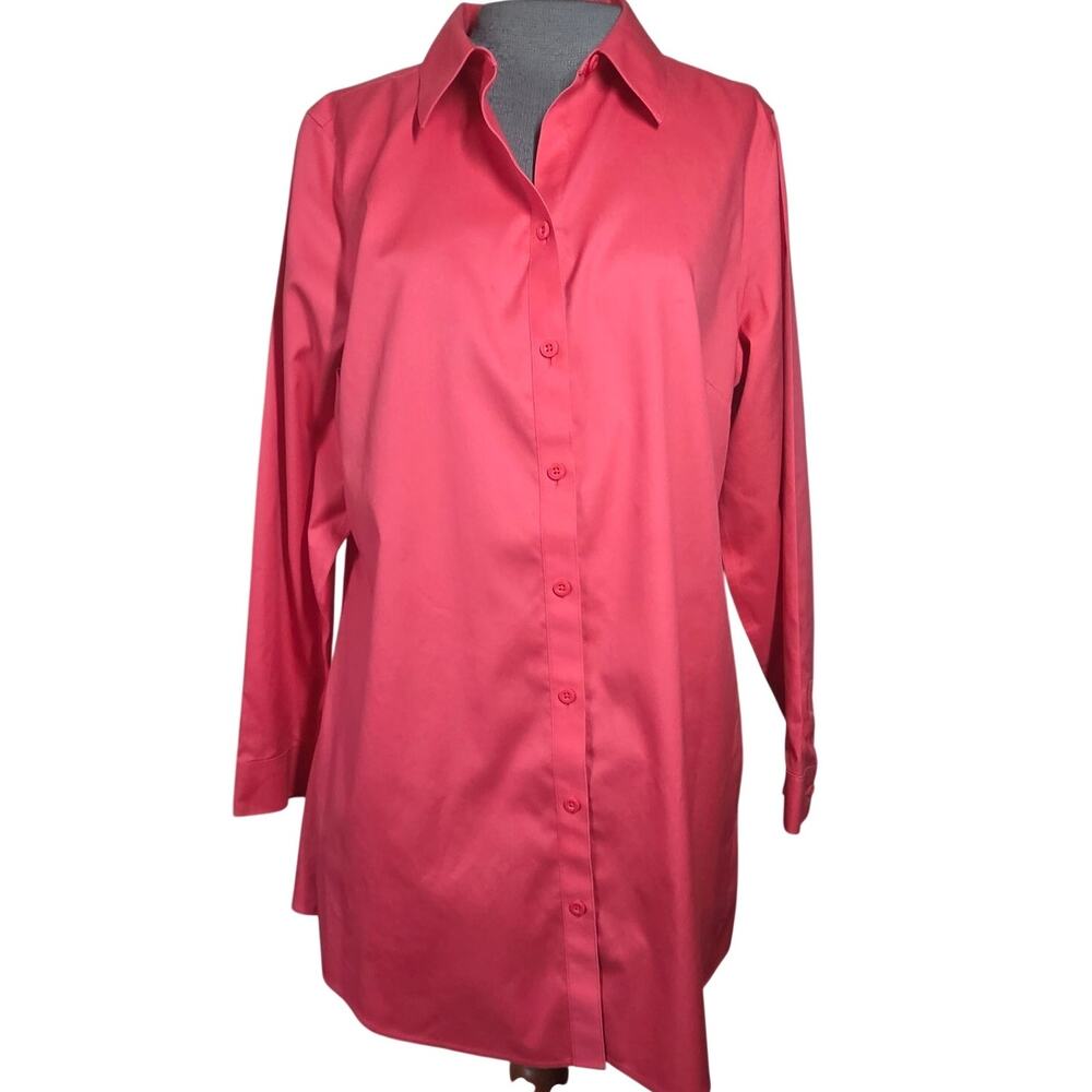 Chicos No Iron Button Up Size 1 Medium